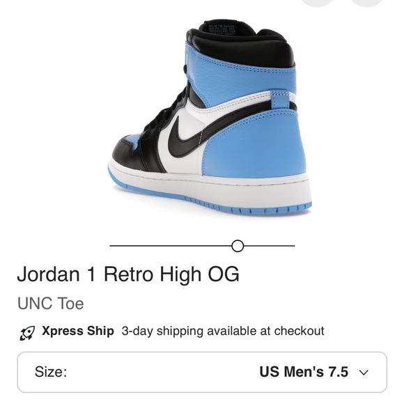 Jordan 1 Retro High OG Black and Blue Sneakers Kids Sz 6 - Picture 10 of 10